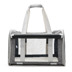 Pet Carrier Bag Cat Travel Bag Transparent Pet Bag Breathable Foldable