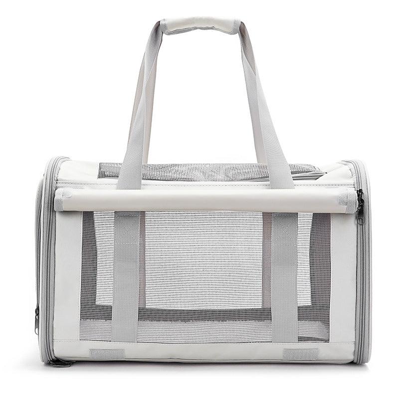Pet Carrier Bag Cat Travel Bag Transparent Pet Bag Breathable Foldable