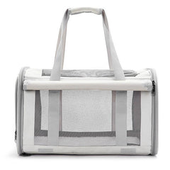 Pet Carrier Bag Cat Travel Bag Transparent Pet Bag Breathable Foldable
