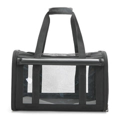 Pet Carrier Bag Cat Travel Bag Transparent Pet Bag Breathable Foldable