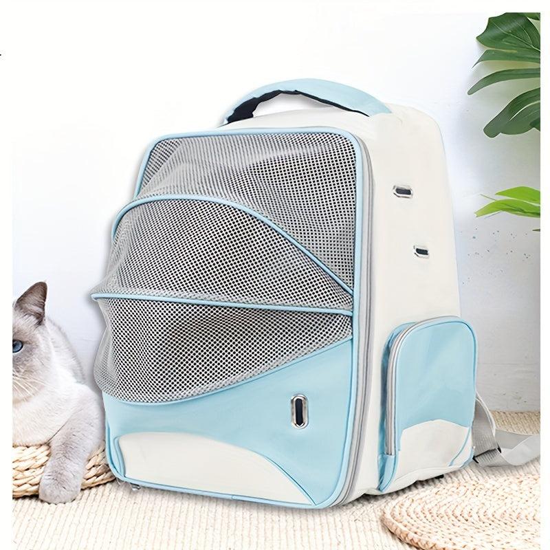 Breathable Pet Backpack Carrier for Cats Travel Hiking Outdoor Adventures