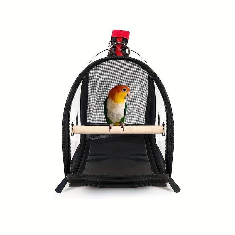 Transparent Cat Shoulder Bird Parrot Carrier Travel Carriers