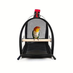 Transparent Cat Shoulder Bird Parrot Carrier Travel Carriers