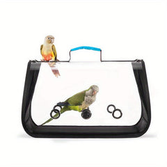 Transparent Cat Shoulder Bird Parrot Carrier Travel Carriers