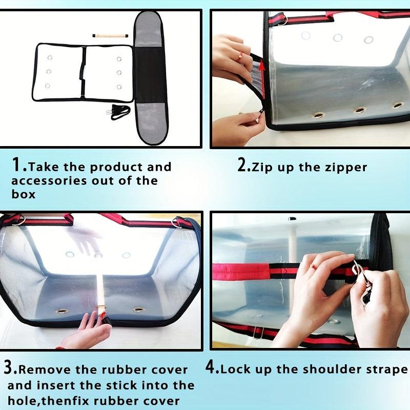 Transparent Cat Shoulder Bird Parrot Carrier Travel Carriers