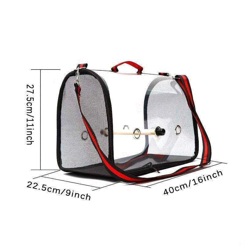 Transparent Cat Shoulder Bird Parrot Carrier Travel Carriers