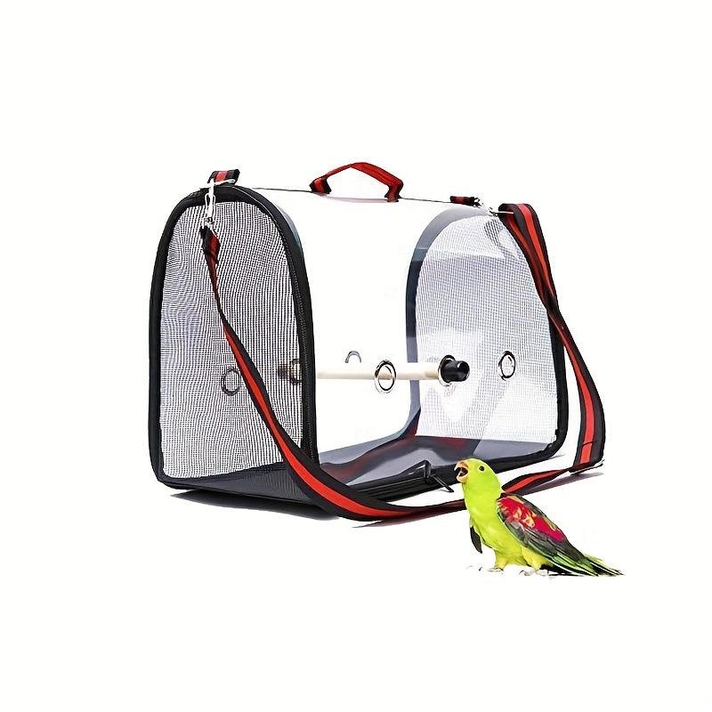 Transparent Cat Shoulder Bird Parrot Carrier Travel Carriers