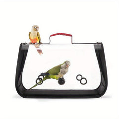 Transparent Cat Shoulder Bird Parrot Carrier Travel Carriers