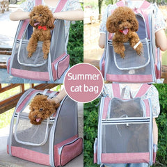 Portable Cat Backpack Carrier for Travel and Outdoor Adventures