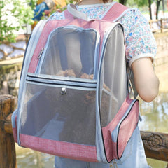 Portable Cat Backpack Carrier for Travel and Outdoor Adventures