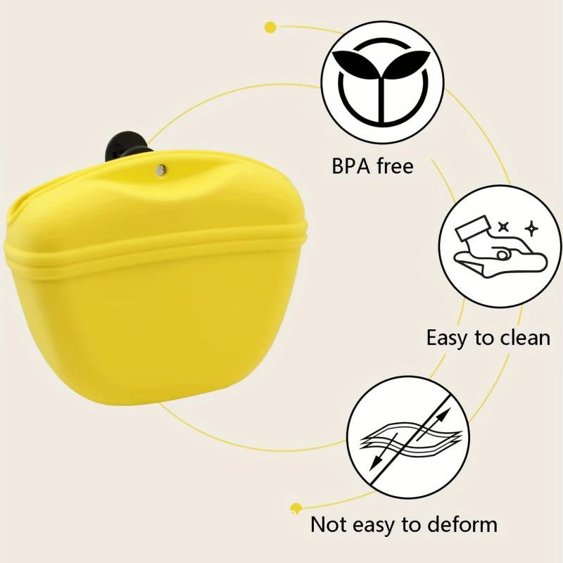 Portable Dog Treat Pouch with Waist Clip - Random Color