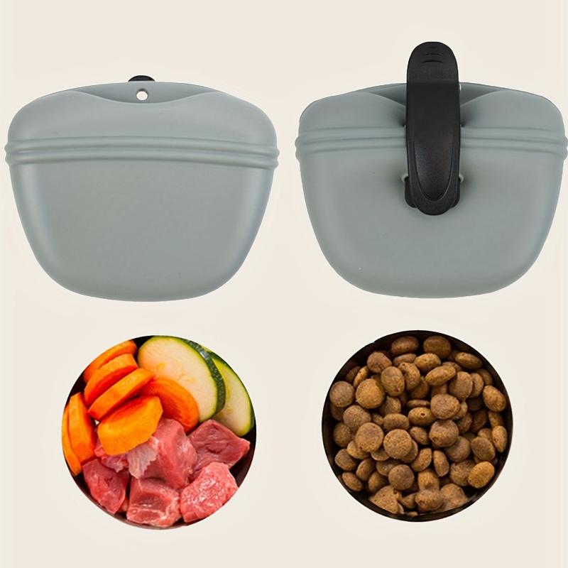 Portable Dog Treat Pouch with Waist Clip - Random Color