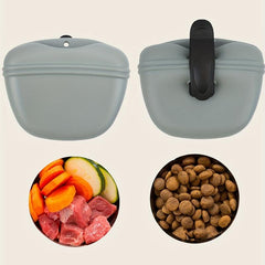 Portable Dog Treat Pouch with Waist Clip - Random Color