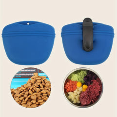 Portable Dog Treat Pouch with Waist Clip - Random Color