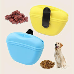 Portable Dog Treat Pouch with Waist Clip - Random Color