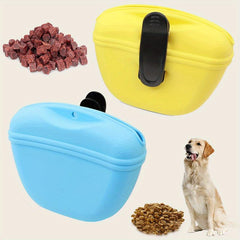 Portable Dog Treat Pouch with Waist Clip - Random Color