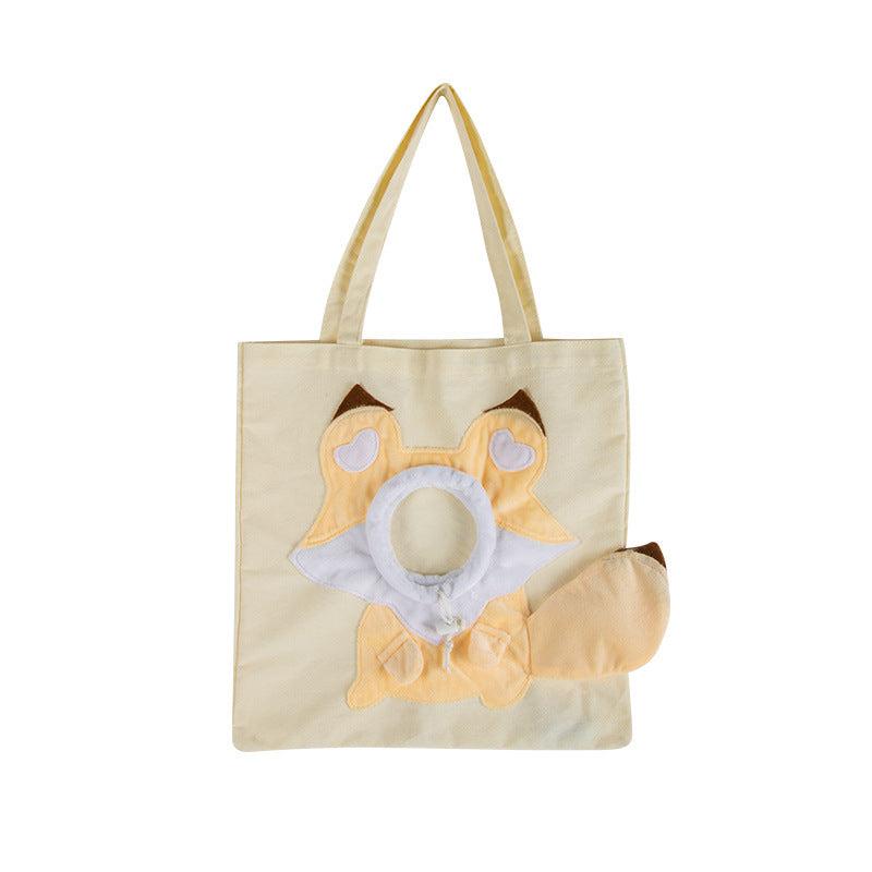 Soft Pet Carrier Bag for Small Dogs and Cats, Hands-Free Outgoing Tote