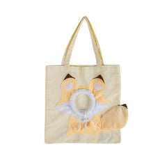 Soft Pet Carrier Bag for Small Dogs and Cats, Hands-Free Outgoing Tote