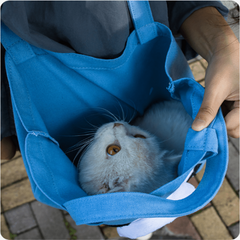 Soft Pet Carrier Bag for Small Dogs and Cats, Hands-Free Outgoing Tote