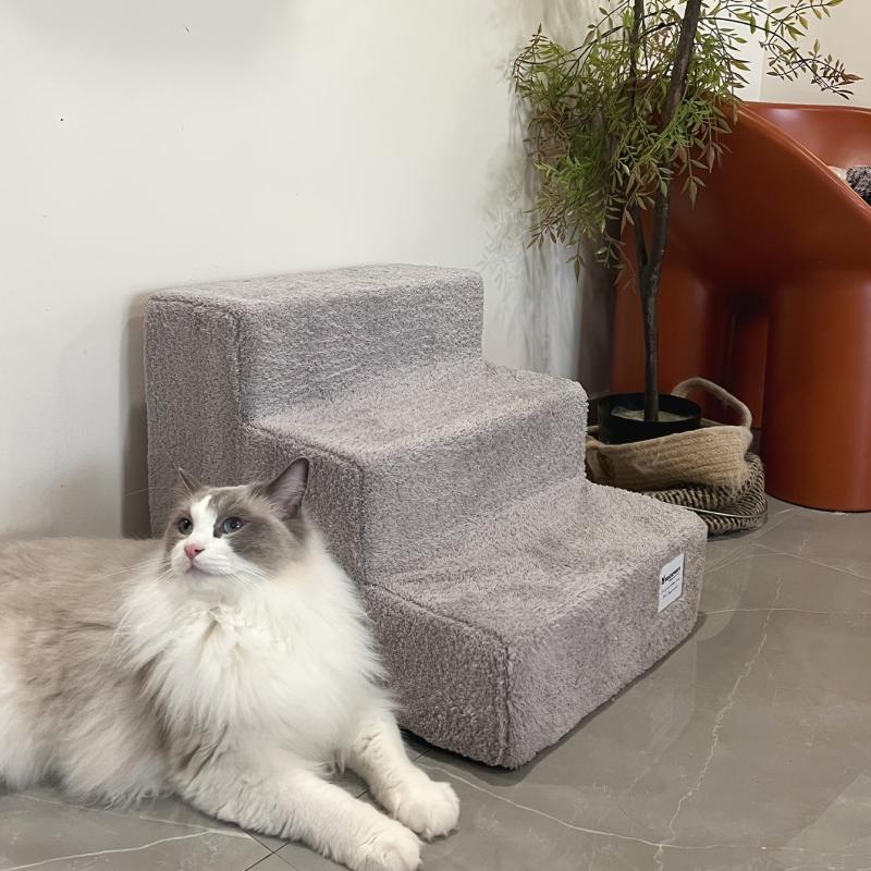 3 Step Pet Stairs for Bed & Couch - Easy Climbing Aid