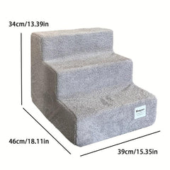 3 Step Pet Stairs for Bed & Couch - Easy Climbing Aid