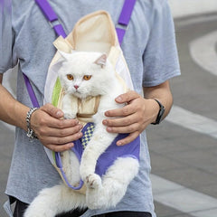 Breathable Lightweight Cat Chest Bag Going Out Travel Shoulder Cat Bag