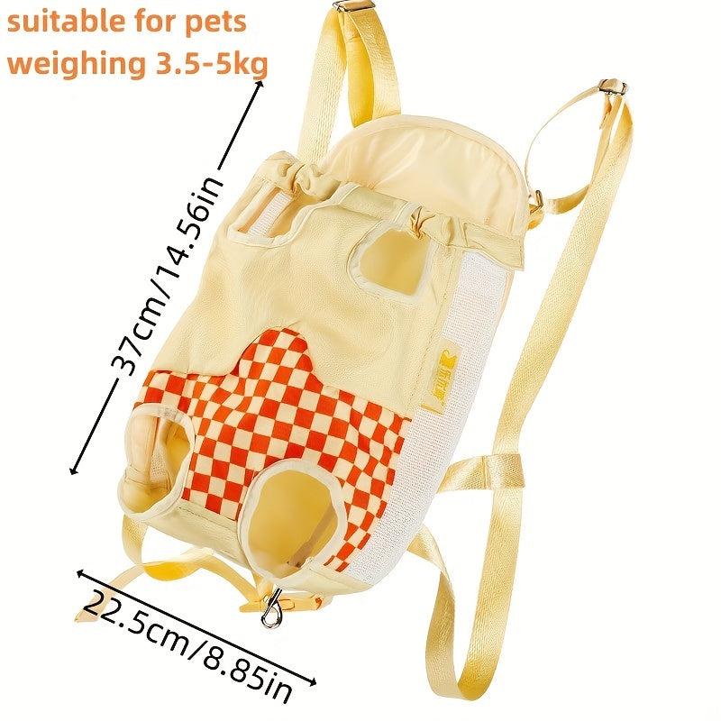 Breathable Lightweight Cat Chest Bag Going Out Travel Shoulder Cat Bag