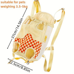Breathable Lightweight Cat Chest Bag Going Out Travel Shoulder Cat Bag