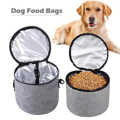 6pcs Pet Travel Bag with Snack Compartment & Training Feeder