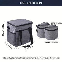 6pcs Pet Travel Bag with Snack Compartment & Training Feeder