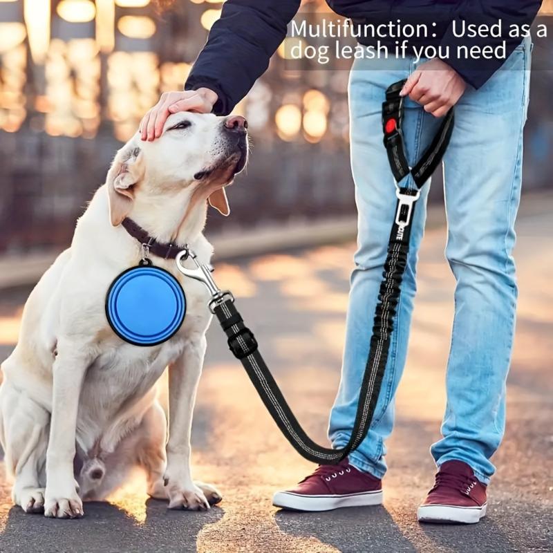 Retractable Dog Car Seat Belt Adjustable Pet Seat Belt