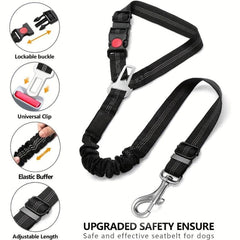 Retractable Dog Car Seat Belt Adjustable Pet Seat Belt