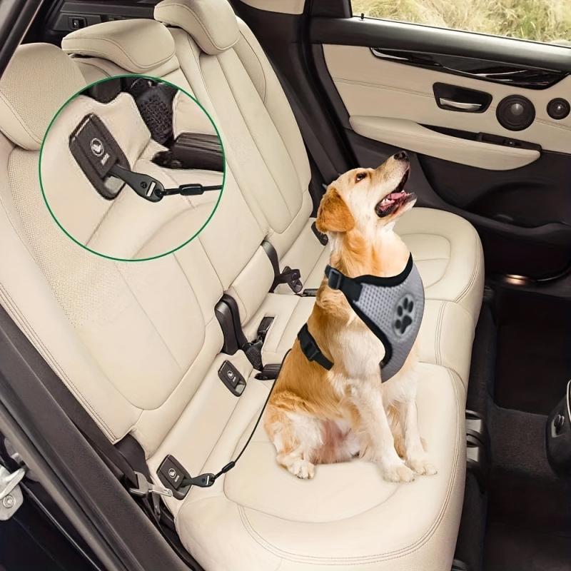 Chew-Proof Steel Dog Safety Belt For Car