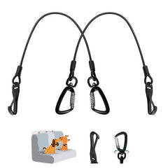 Chew-Proof Steel Dog Safety Belt For Car