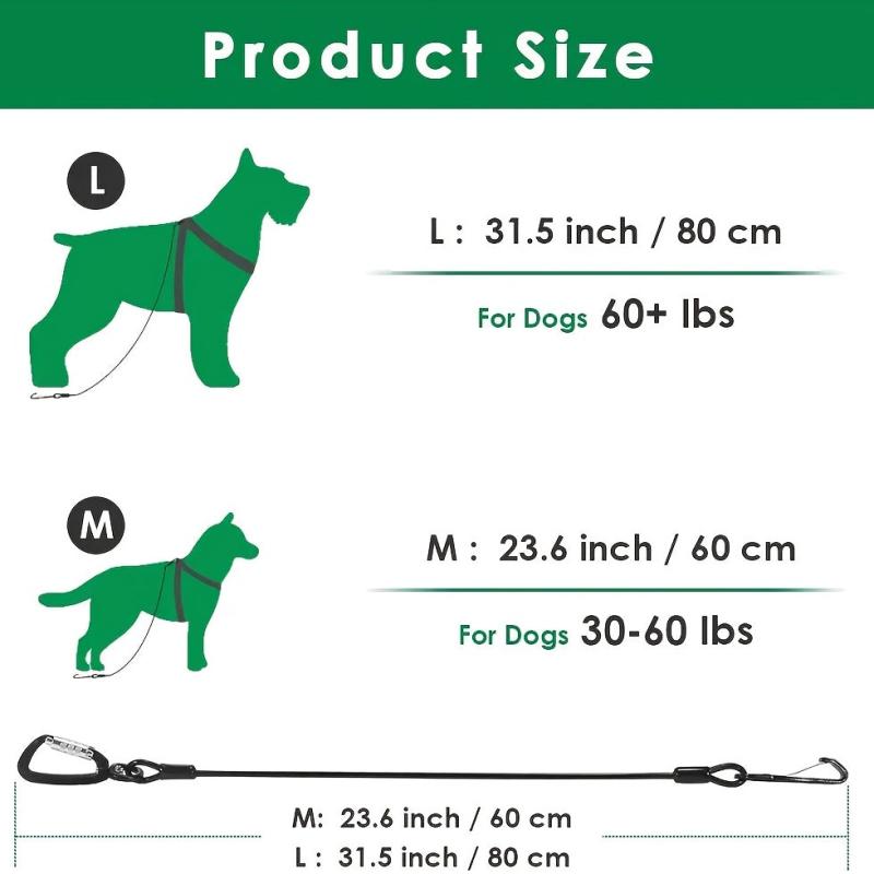 Chew-Proof Steel Dog Safety Belt For Car