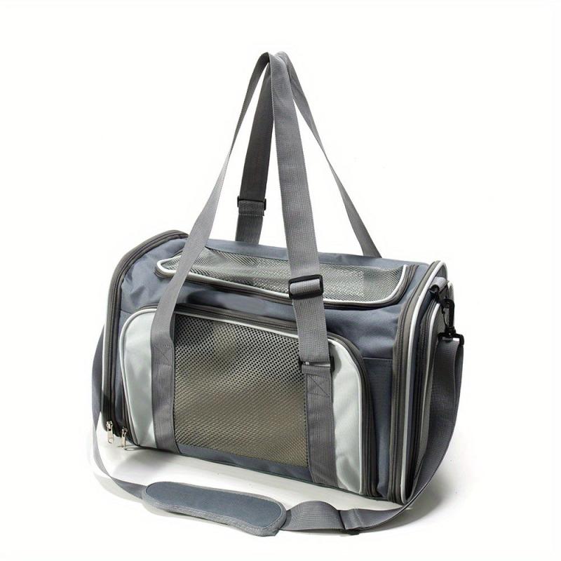 Collapsible Pet Carrier with Escape Proof Zipper for Small Pets