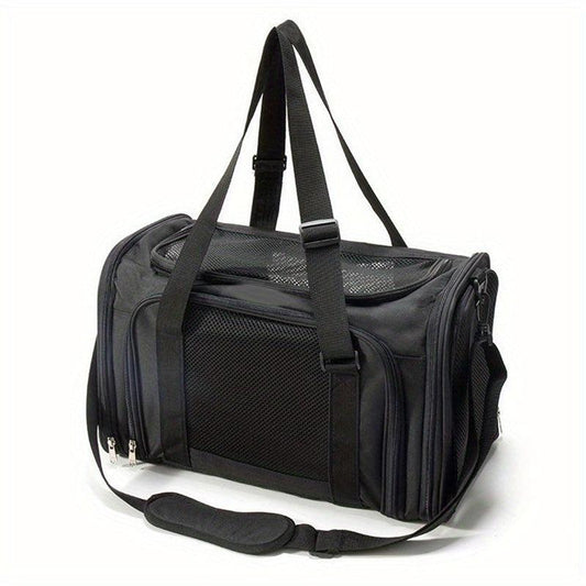 Collapsible Pet Carrier with Escape Proof Zipper for Small Pets