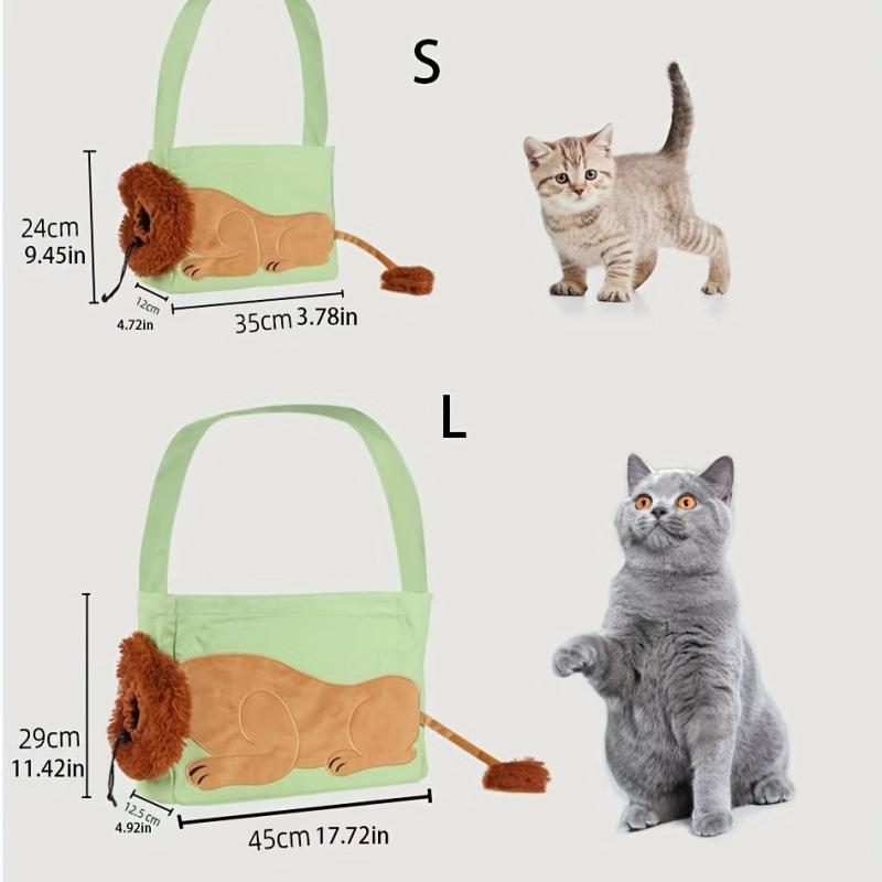 Pet Backpack Carry Bag for Dog or Cat with Padded Strap & Front Pouch