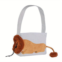 Pet Backpack Carry Bag for Dog or Cat with Padded Strap & Front Pouch