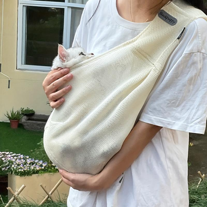 Breathable Pet Sling Carrier for Small Dogs - Portable and Comfortable