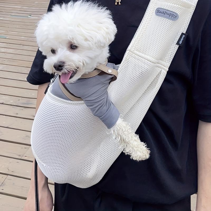Breathable Pet Sling Carrier for Small Dogs - Portable and Comfortable