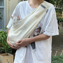 Breathable Pet Sling Carrier for Small Dogs - Portable and Comfortable