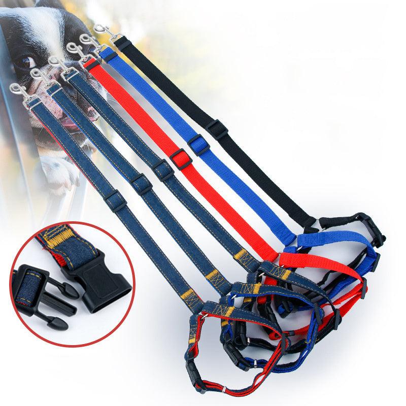 Dog & Cat Car Seat Belt Cowboy Retractable Safety Pet Buckle Leash