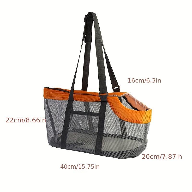 Breathable Pet Handbag for Outdoor Travel, Washable Cat and Dog Carrier Bag