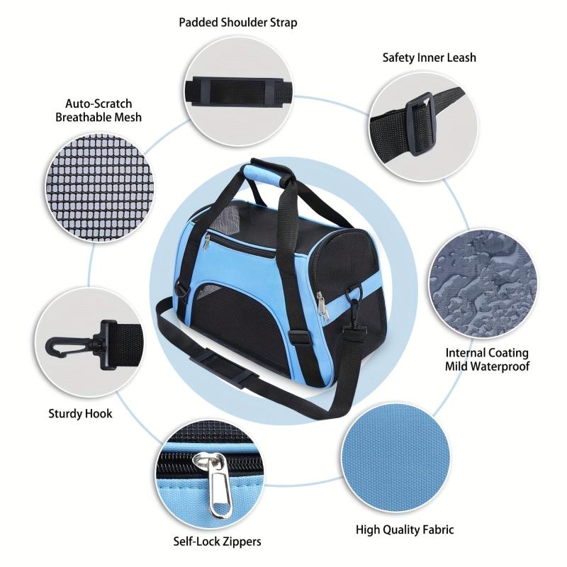 Cat Travel Portable Bag Soft Sided Pet Carrier Bag For Cats