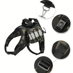 Camouflage Dog Backpack Adjustable Saddle Bag