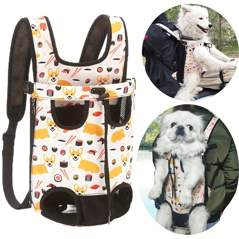 Pet Bag Portable Backpack for Going Out Dog Chest Bag Foldable Cat Bag