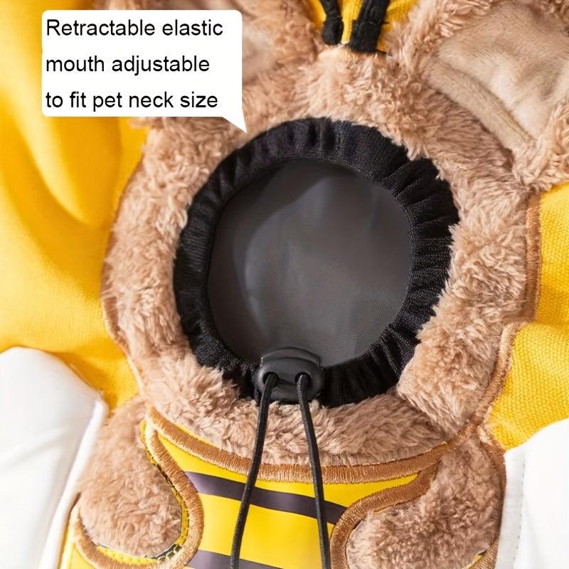 Bee Pattern Pet Carrier Bag for Dogs and Cats - Travel Tote with Accessories
