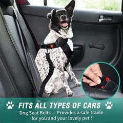 Retractable Dog Seat Belt Leash Car Safety Rope