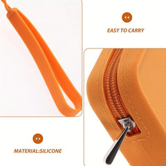 Silicone Dog Bag Small Bag Pet Walking Bag Zipper Dog Treat Pouch